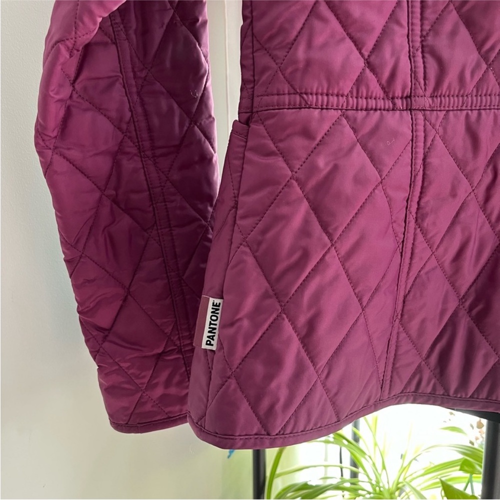 Barbour Women's Burgundy Quilted Utility Jacket - Picture 5 of 5
